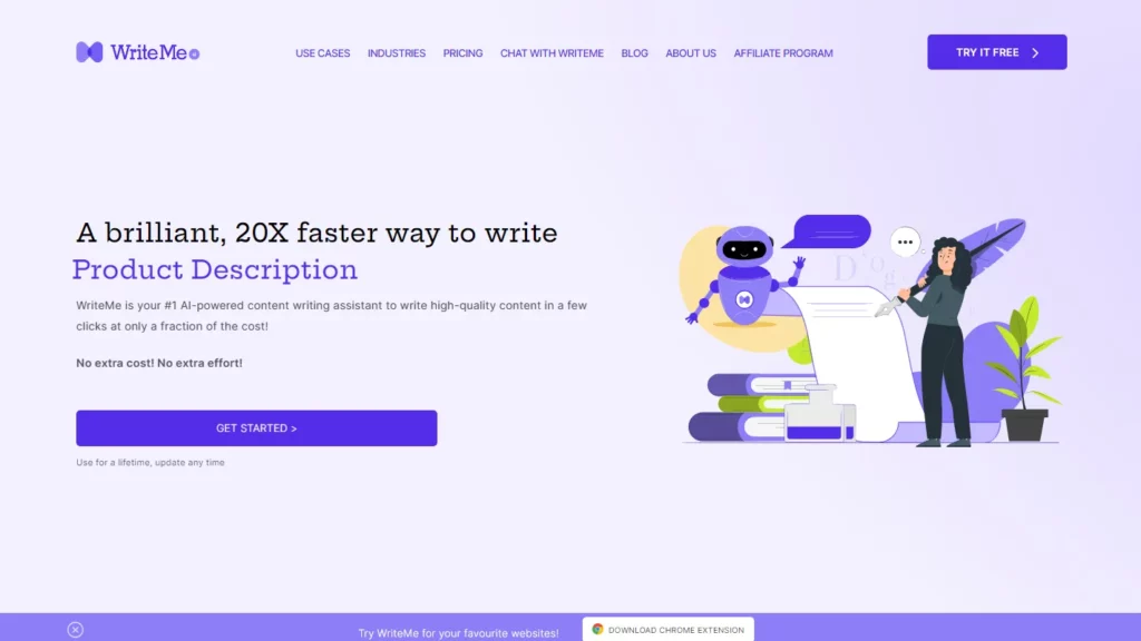 writeme ai website